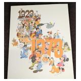 Vintage Disney Productions 50 Year Fan Club Print