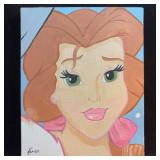 Belle Inspired Portrait Painting by Karen Hand Pai