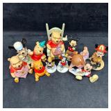 Lot of Vintage Disney Character Figurines Winnie t