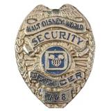 Early 1980s Disney World Female Security Badge