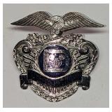 1980s Disney World Female Security Hat Badge 254
