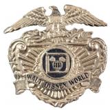 1970s/1980s Walt Disney World Security Hat Badge