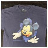 Vintage 90s Mickey Mouse T Shirt Mens L Double Sid