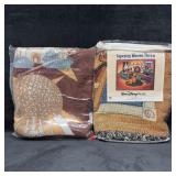 Walt Disney World Tapestry Woven Throw Blanket Mic