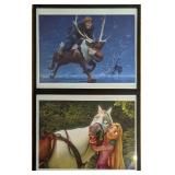 2 Disney Store Exclusive Tangled & Frozen Prints