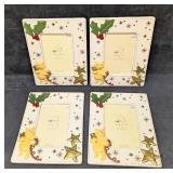 4 Disney Winnie The Pooh Porcelain Frames 4 x 6 Ph