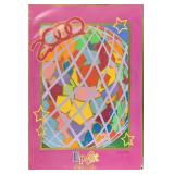 Signed Disney Epcot 2000 Flower Garden Show Poster