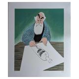 S&N Al Hirschfeld Absolut Vodka Print Self Portrai