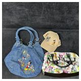 Disney Item Lot Hat and Two Handbags