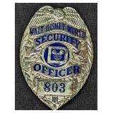 Early 1980s Disney World Security Badge 803