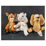Disney Bambi Pluto Marie Pluto Mini Bean Bag Dolls
