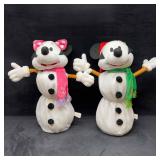 Disney Micky and Minnie Mouse Snowman Extendable P
