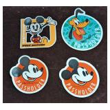 4 Disney Mickey Mouse & Pluto Passholder Magnets