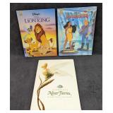 3 Disney Lion King Tinker Bell  Pocahontas Books