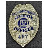 Early 1980s Disney World Security Badge 497