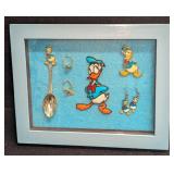 A Lot of 6 Vintage Donald Duck Framed Collectibles