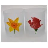 2 Dartingtonï¿½Double Old Fashioned Frosted Flower G