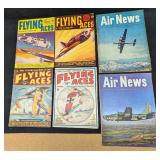 Vintage Flying Aces And Air News Magazines