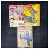 American Modeler Magazine 1963 Lot of 3 Three Maga