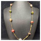 Murano Venetian Art Glass Lamp Work Bead Multi Col