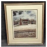 Framed S&N David Knowlton Moonlit Evening Print