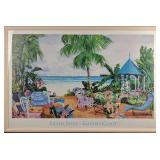 Framed Gazebo Coast Eileen Seitz Print Florida Sun