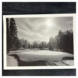 Black and White Inkjet Photography Print Golf Cour