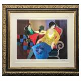 Itzchak Tarkayï¿½Framed "Little Round Table" Print J