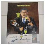 Absinthe Refined Ad Poster Homage A Magritte by Jo