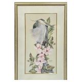 Framed S&N Art Lamay Blue Heron Print