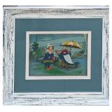 Vintage Framed Animation Cel Charlie The Tuna Star