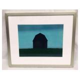 Framed & Signed Clare Malloy Barn Landscape Retire