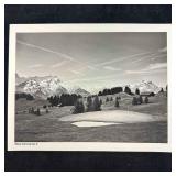 Villars Golf Club No. 9 Black and White Fine Art P