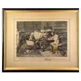 James Dobie "A Little Mortgage" Engraving After Wa