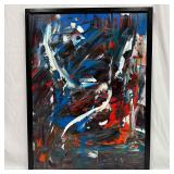 Abstract Expressionism Black Frame Artwork Express