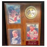 Bill Elliott "Awesome Bill" Wood Wall Plaque