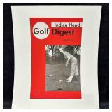 Golf Digest Indian Head Magazine Cover Reprint Spr