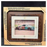 Mike Wallace #90 NASCAR Yardley Clock Framed