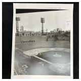 Black and White Analog Photograph Print Fenway Par