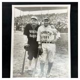 Analog Black and White Photograph Print Babe Ruth