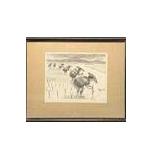 Framed Vintage Signed Howard Baer Planting Rice Li