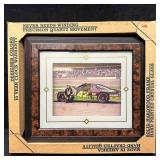 Kyle Petty #42 NASCAR Yardley Clock Framed Mello Y