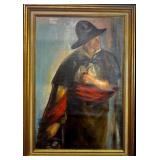 L Alvarado Gentleman Portrait Oil Painting 1936