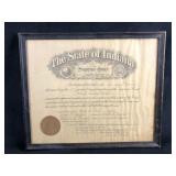Vintage State Of Indiana Supreme Court 1933 Roll O