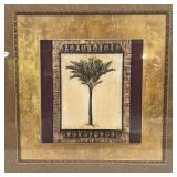 Stately Palm Tree Giclee Fine Art Framed Print by
