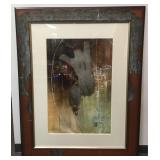 Original Fine Oil Abstract by Sebastian Alterera o