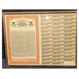 Framed ???????Specimens 1940s Manhattan Trust Shar