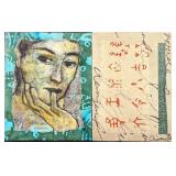 Christine Peloquin Original Mixed Media On Wood X1