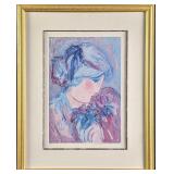 Barbara A Wood Vintage Limited Edition Lithograph