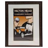 Framed 2015 Hilton Head Motoring Festival Poster